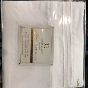 Clara Clark white twin sheets